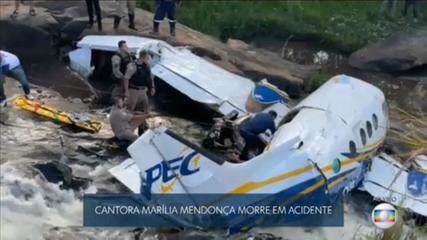Tio de Marília Mendonça mandou mensagem para a mãe dela momentos antes de acidente: 'Quase pousando'