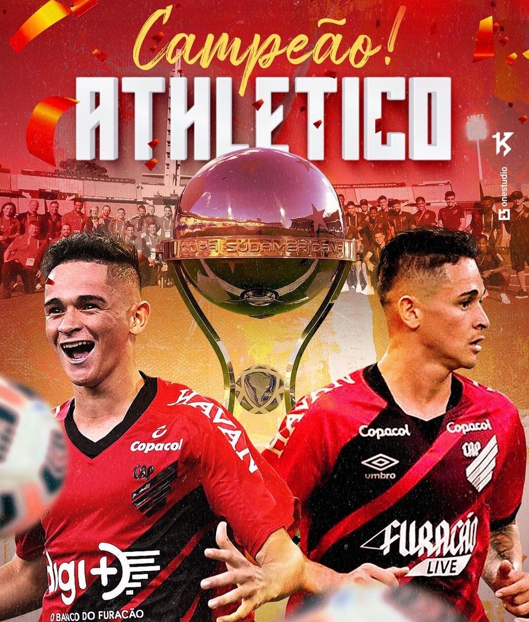 Aos 20 anos, atleta do interior do RN é campeão da Copa Sul-Americana com o Athletico/PR