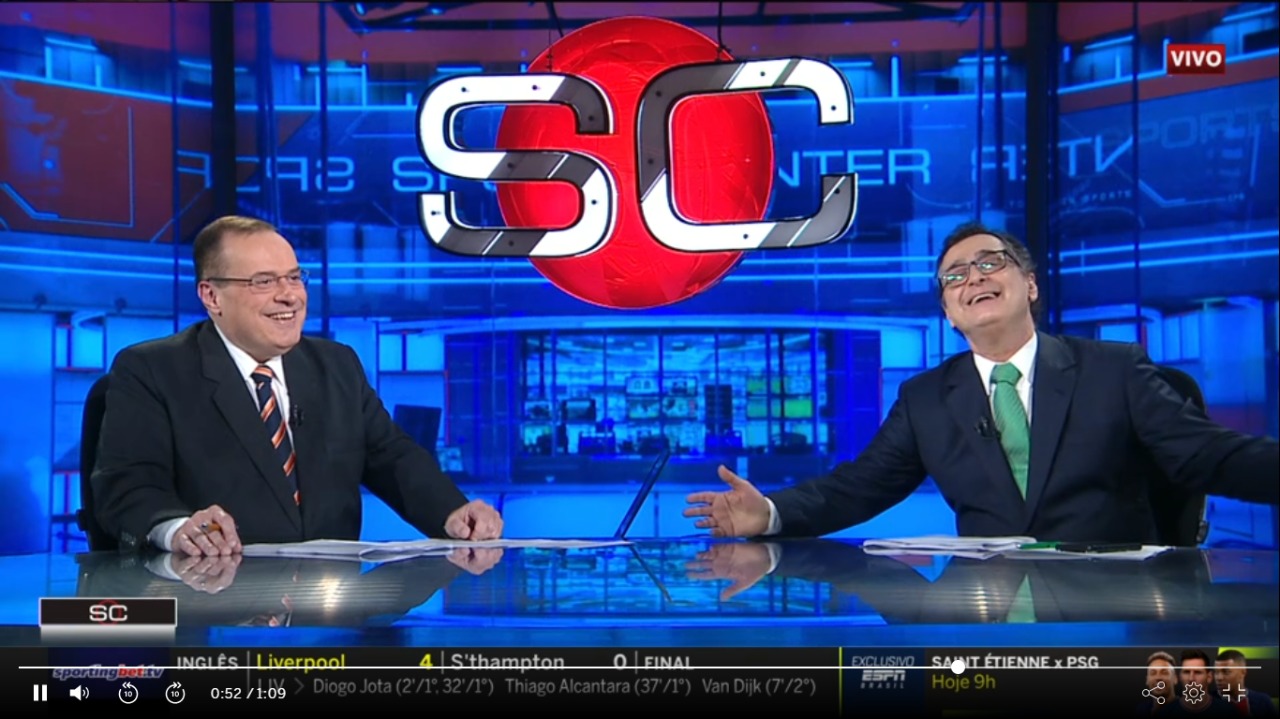 VÍDEO: Deyverson simulando falta após toque do árbitro leva apresentadores às gargalhadas na ESPN