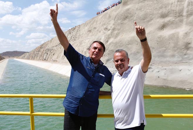 Na PB, ministro Rogério Marinho visita maior barragem do Projeto de Integração do São Francisco