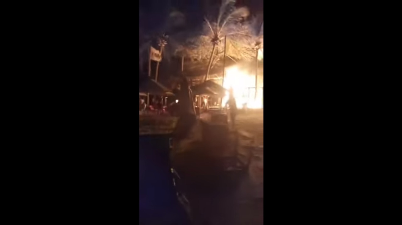 VÍDEO: Incêndio atinge barracas da Praia do Amor, em Pipa