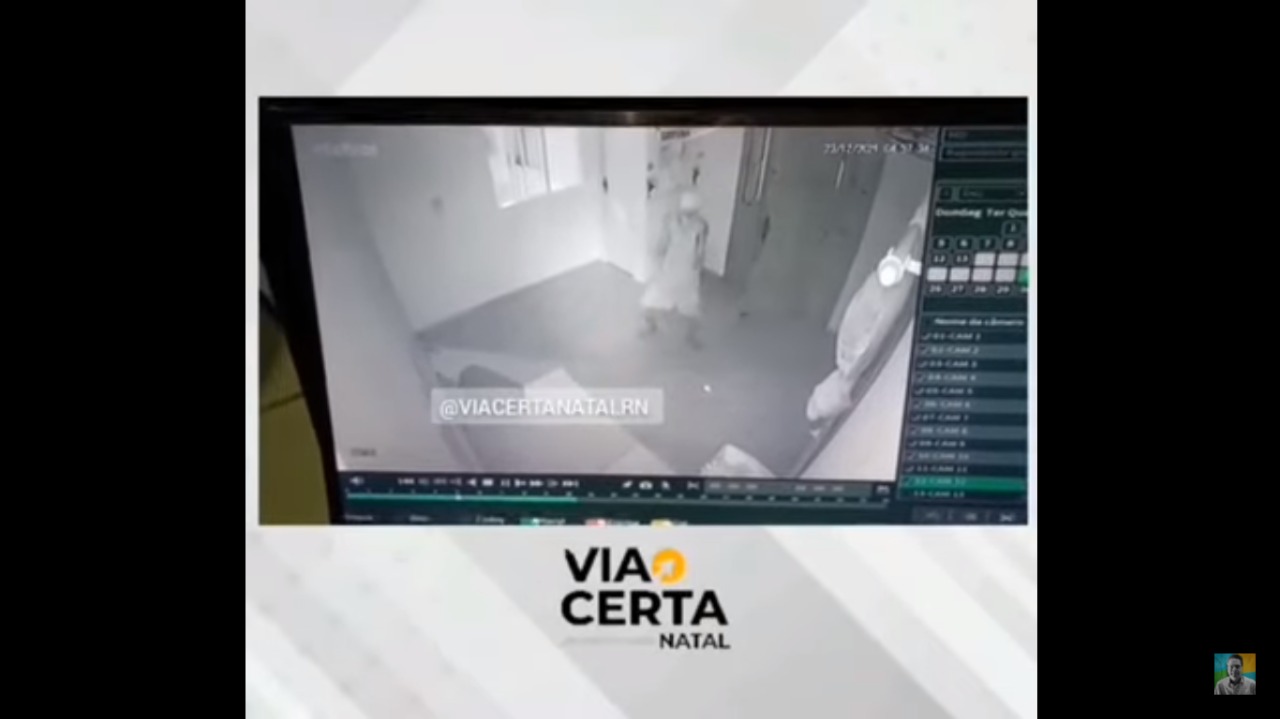 VÍDEO: Bandido arromba creche e dança ao notar câmera de segurança; assista