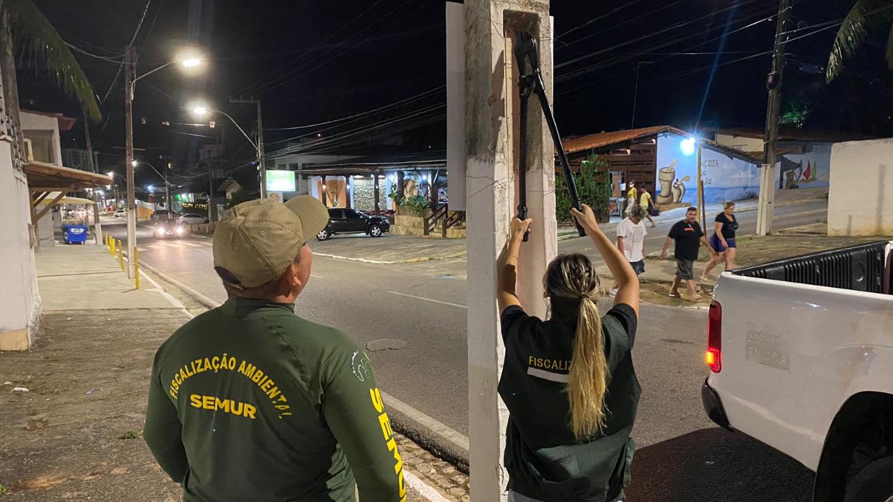 Tem seguimento a operação de combate à poluição visual no litoral de Parnamirim