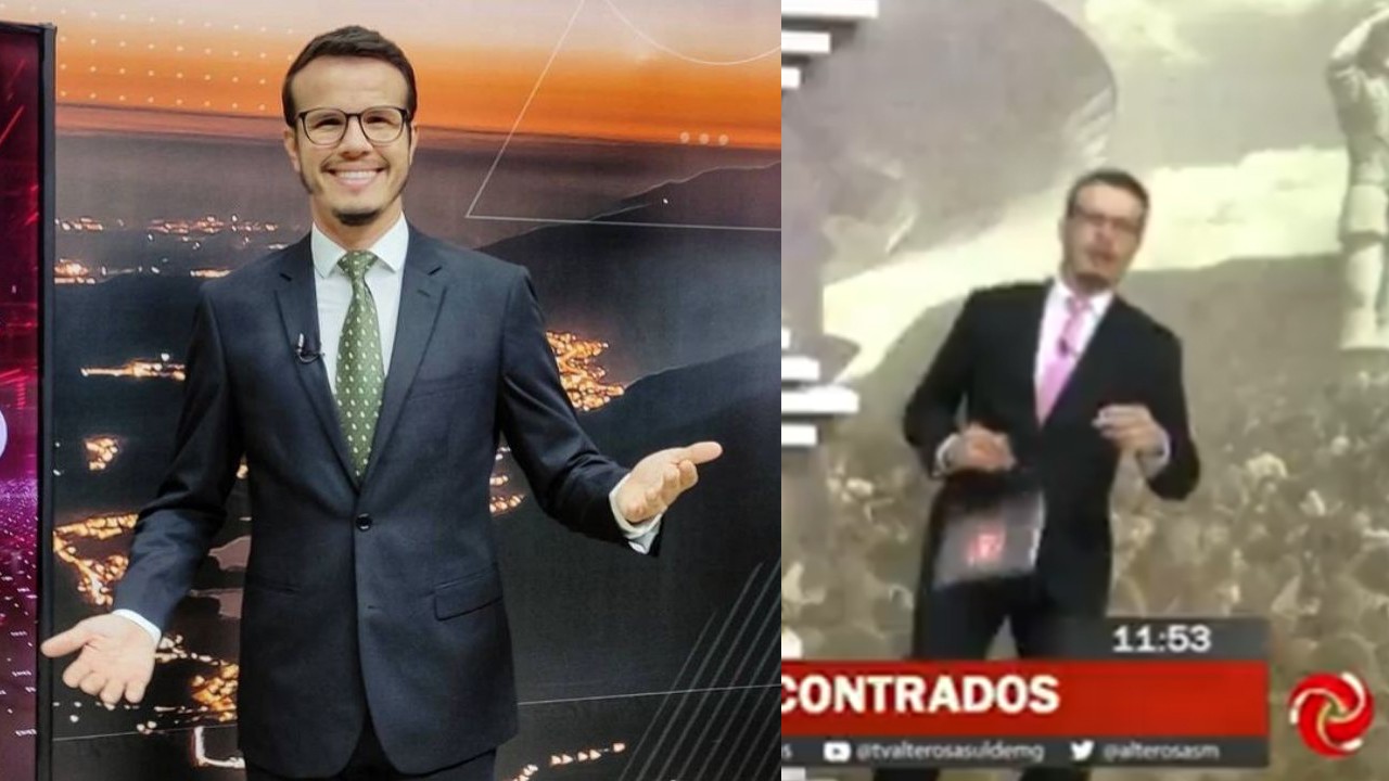 VÍDEO: Apresentador de afiliada do SBT tem mal súbito e desmaia no meio do programa; assista
