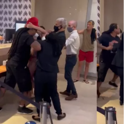 Hóspede é nocauteado em briga em hotel de luxo
