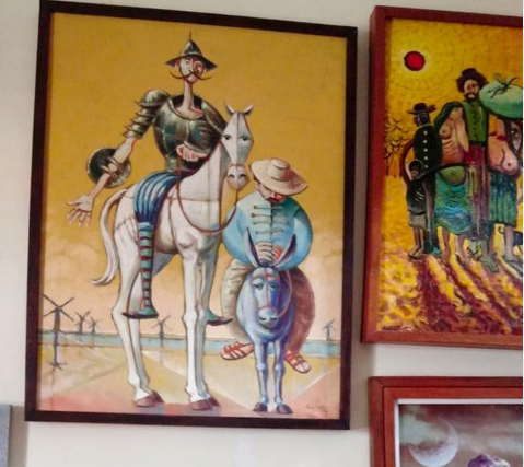 Moro posta quadro de artista do RN