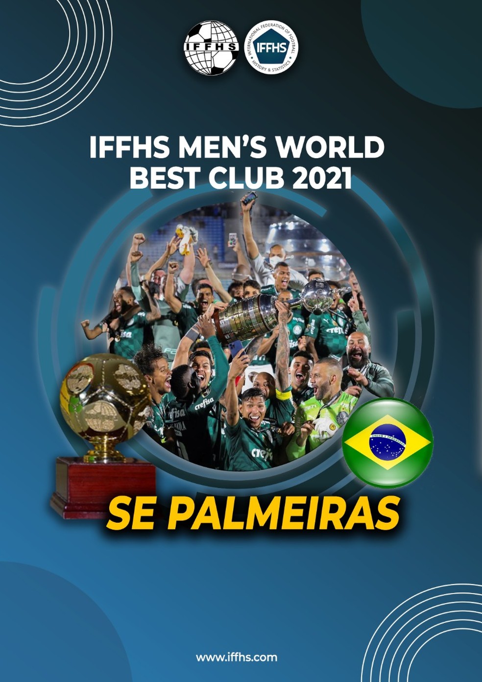 Palmeiras é eleito o melhor time do mundo de 2021