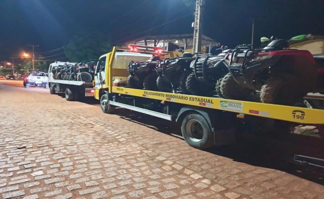 PM apreende 8 quadriciclos no litoral do RN