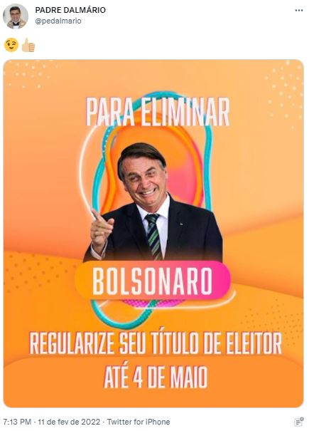 Padre de Natal faz campanha para eliminar Bolsonaro