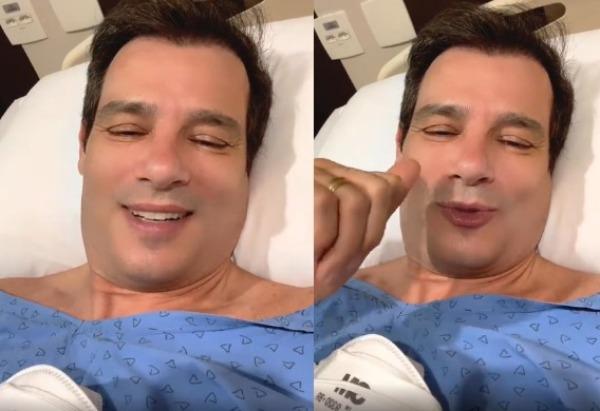 "Estou muito forte": apresentador grava vídeo no hospital durante tratamento contra câncer