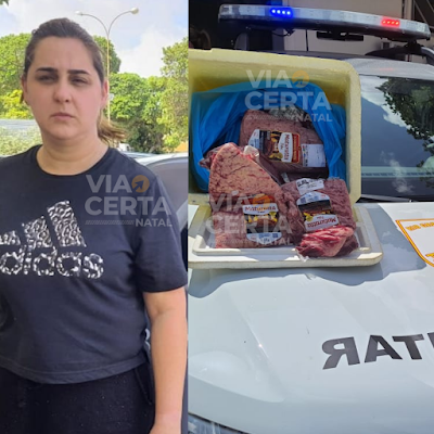 Advogada é presa pela segunda vez furtando picanha em supermercado de Natal
