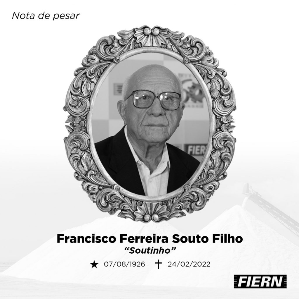 Fiern emite nota de pesar pelo falecimento de Francisco Ferreira Souto Filho