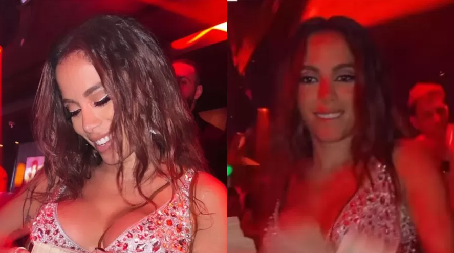 Cantora brasileira joga dinheiro para o alto durante balada em Miami