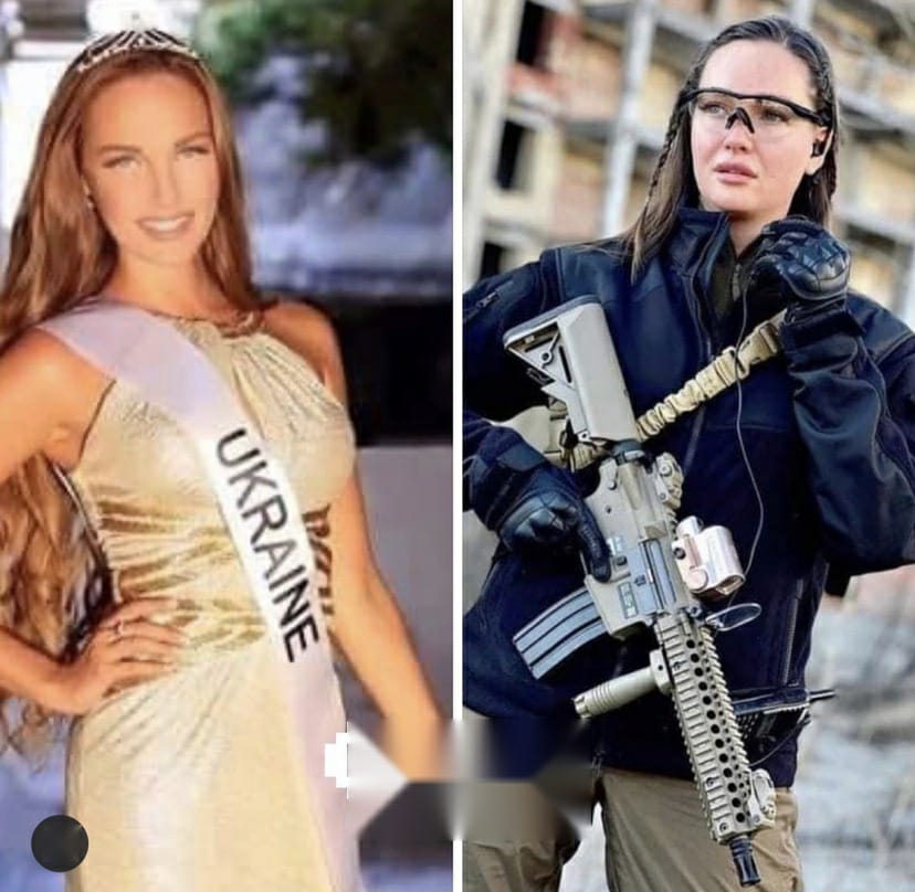 Miss Ucrânia se junta às Forças Armadas para lutar contra a Rússia