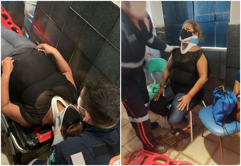 Teto de escola desaba na Grande Natal e atinge funcionária