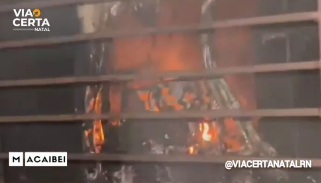 VÍDEO: Princípio de incêndio é registrado em padaria na Grande Natal