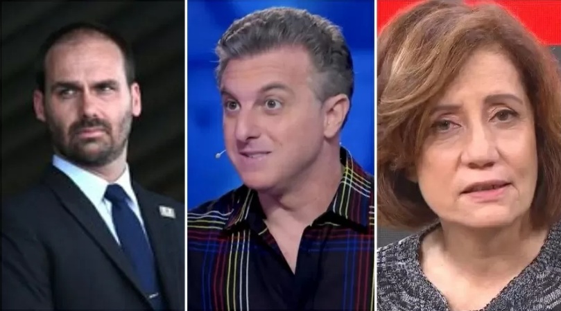 Luciano Huck detona Eduardo Bolsonaro por ataque a jornalista
