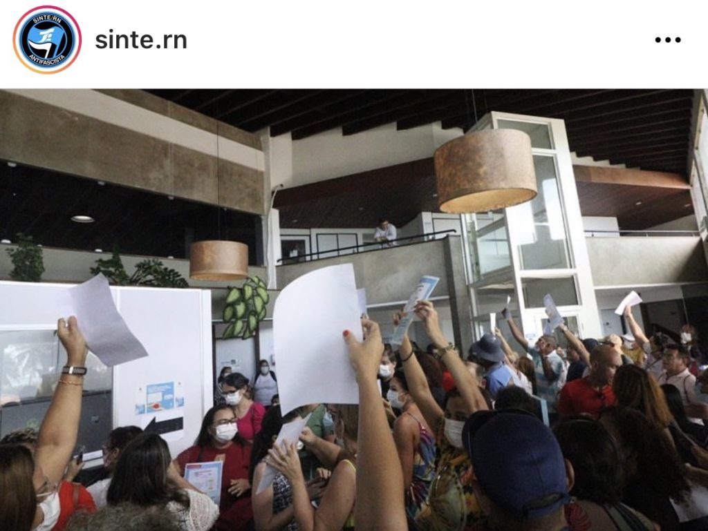 Sinte-RN descumpre decisão judicial e faz greve no Município de Natal