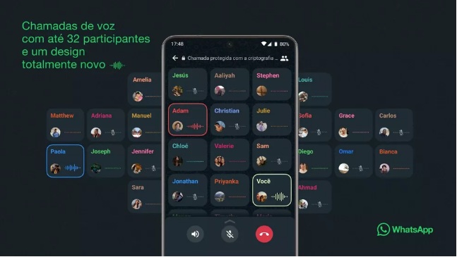 Whatsapp libera chamadas com grupos de até 32 pessoas; veja como fazer