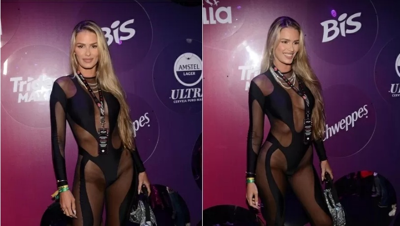 Yasmin Brunet curte noite de Carnaval sem calcinha: 'Para mostrar mesmo'