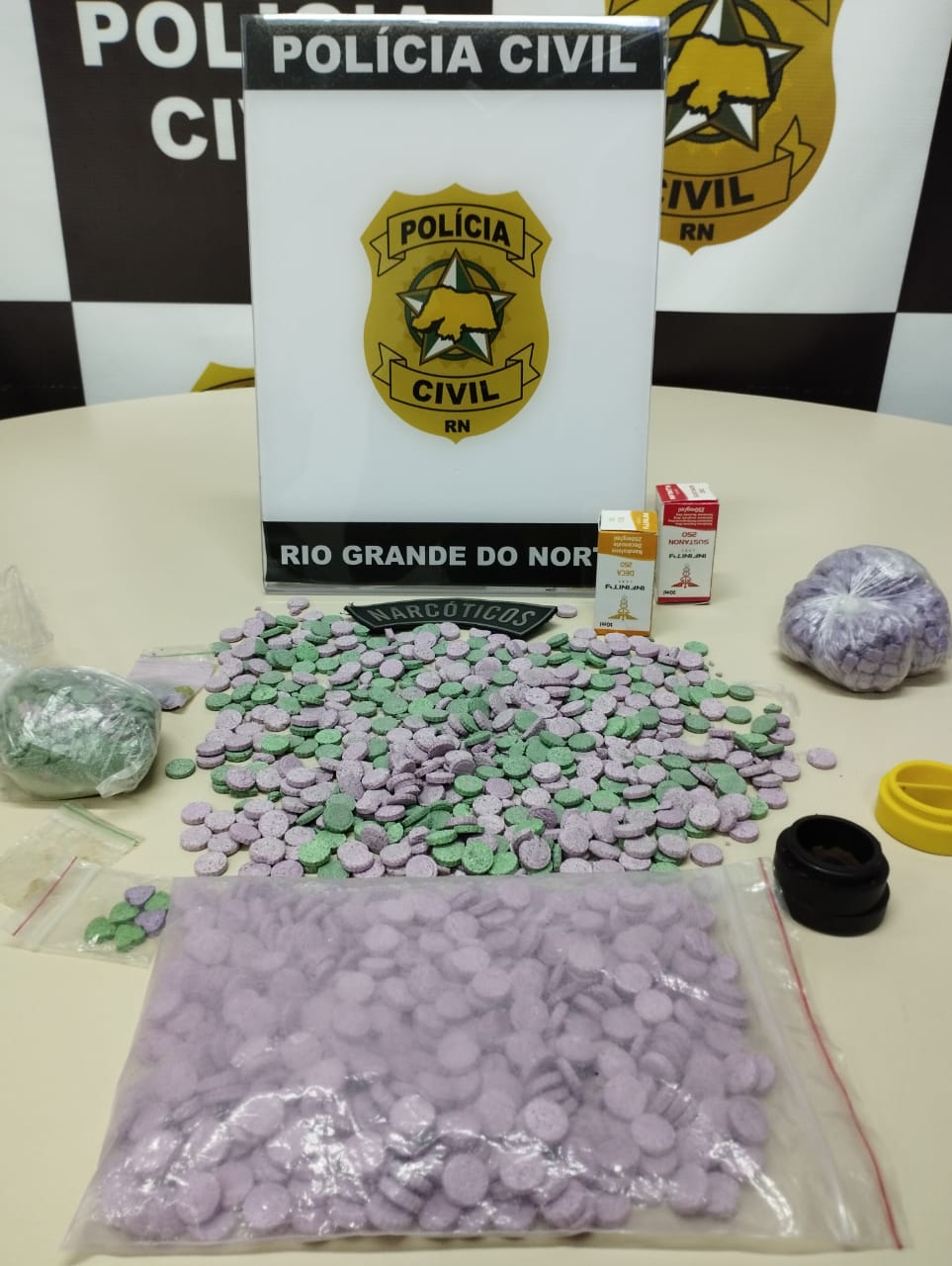 Polícia Civil apreende mais de 500 comprimidos de ecstasy em Natal