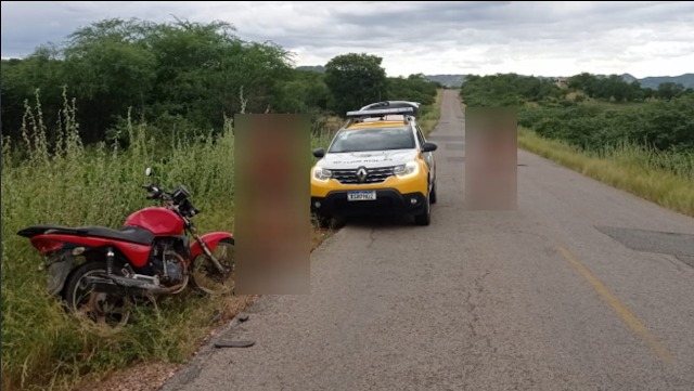 Moto com seis pessoas a bordo derrapa e causa acidente no interior do RN