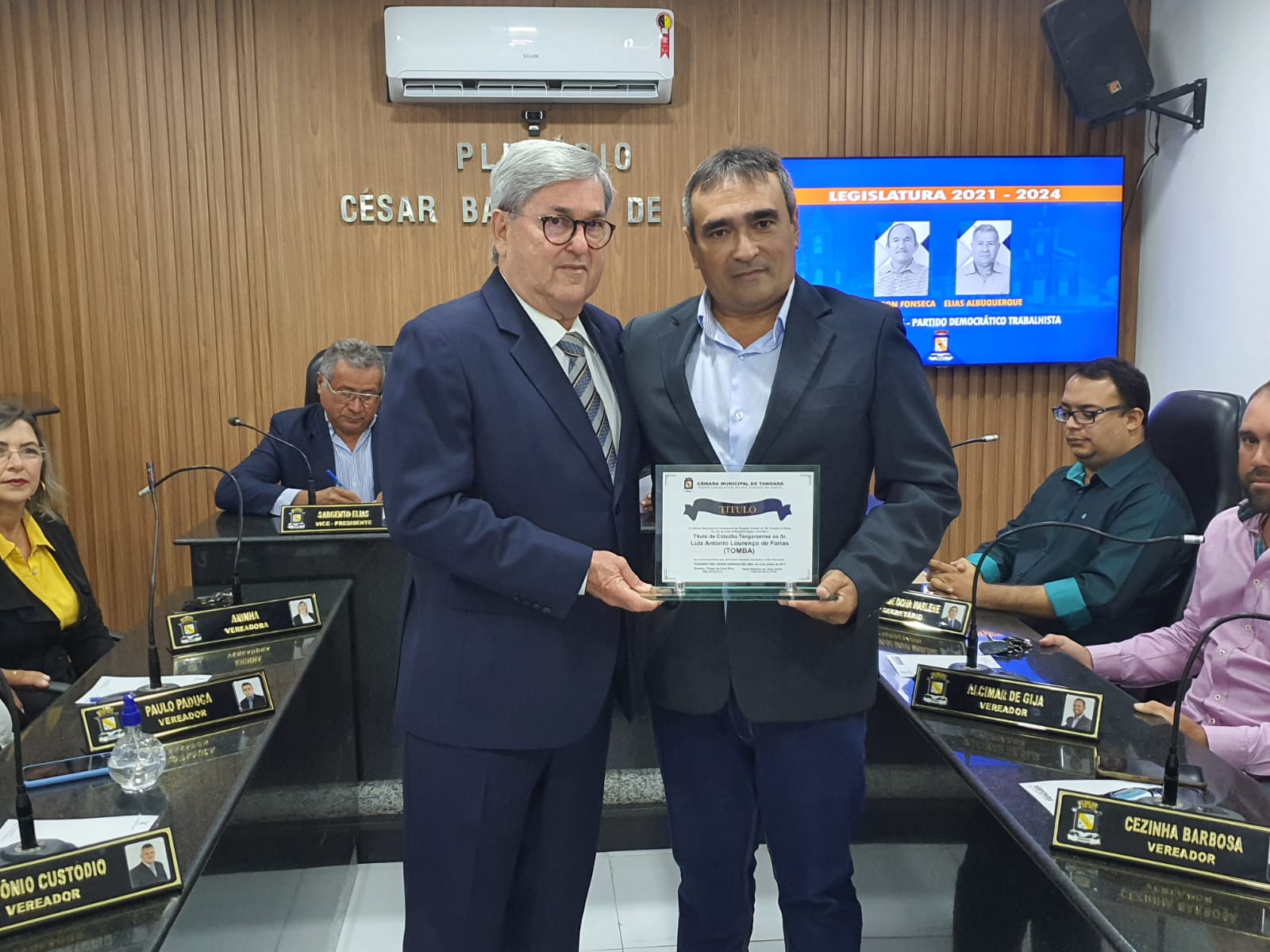 Deputado estadual recebe título de “Cidadão de Tangará” e destaca trabalho de Rogério Marinho pelos municípios do RN 