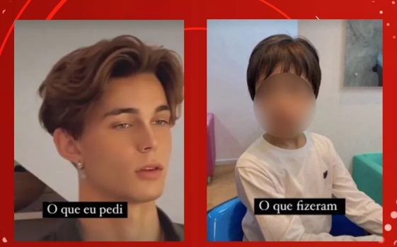 VÍDEO: Mãe se revolta com corte de cabelo do filho e registra caso na polícia contra salão: 'ele ficou abalado'