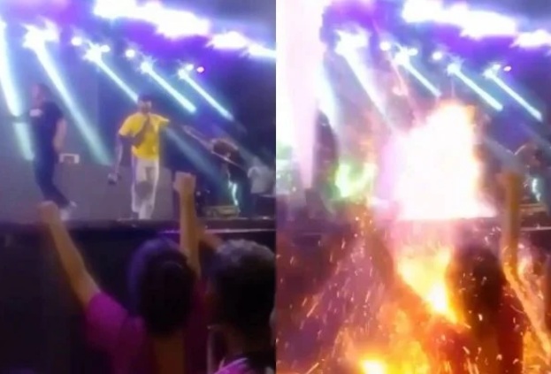 VÍDEO: Cantor solta fogos em show e causa ferimento grave em fã de 16 anos