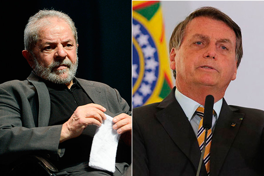 Ipespe vai na contra mão do DataFolha e mostra encurtamento da distância entre Lula e Bolsonaro
