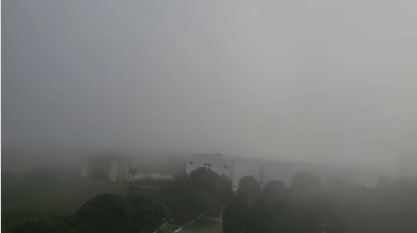 Forte nevoeiro em Natal hoje