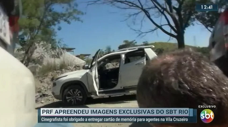 Imagens do SBT apreendidas pela PRF no RJ vão parar na Record