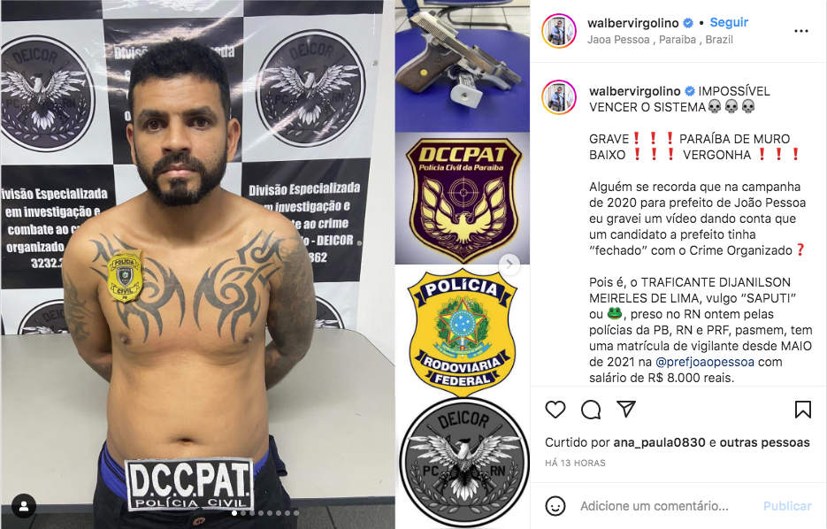 Líder da Okaida encontrado em Parnamirim é servidor em prefeitura na PB e tem salário de R$ 8 mil, afirma...