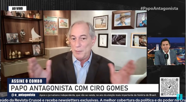 “O Lula nunca foi inocentado na vida”, diz Ciro Gomes