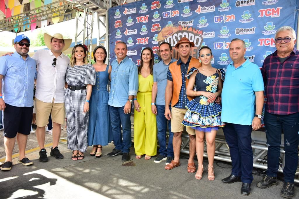 Fábio Dantas, Rogério Marinho e Allyson Bezerra acompanham abertura de São João de Mossoró