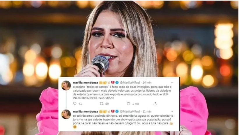 Após polêmicas e cancelamento de shows, post de Marília Mendonça sobre prefeituras viraliza; entenda