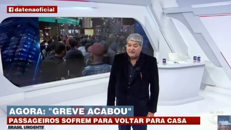 Datena é interrompido ao vivo por ligação de vendedora: 'Vou dar um cacete'