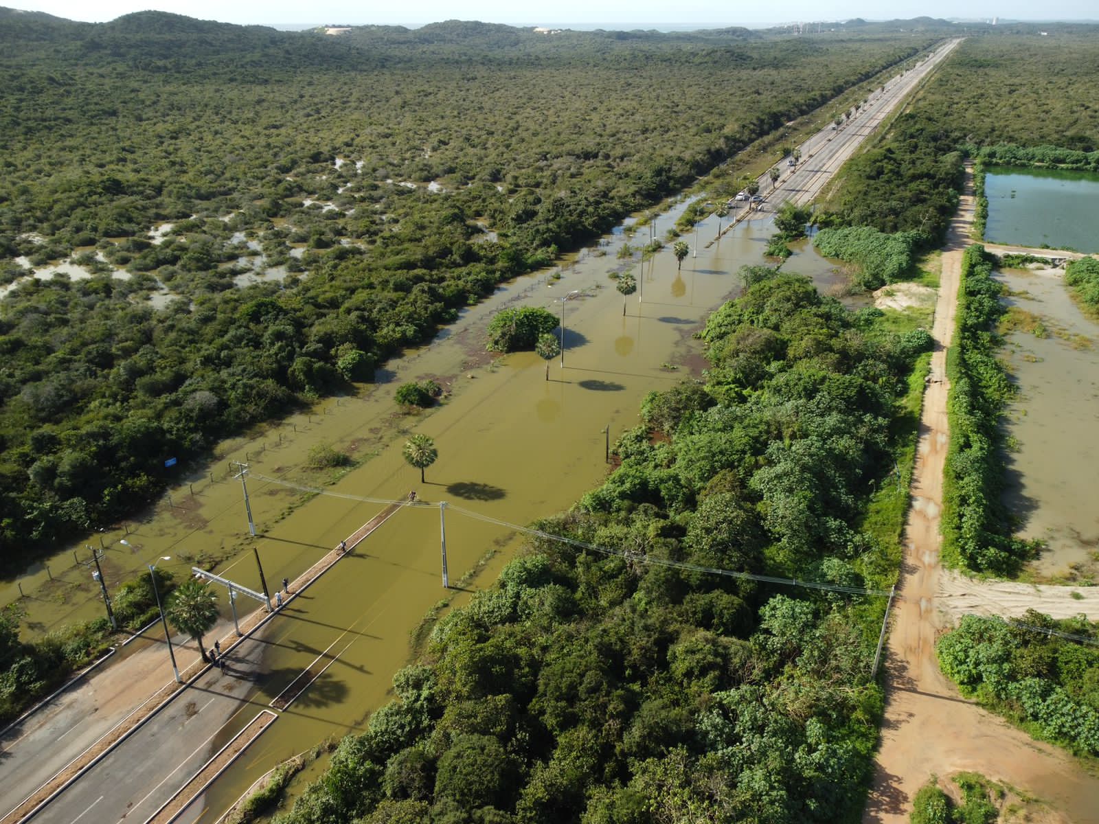 FOTOS: Veja como ficou a Estação de Tratamento que transbordou e inundou Rota do Sol com dejetos