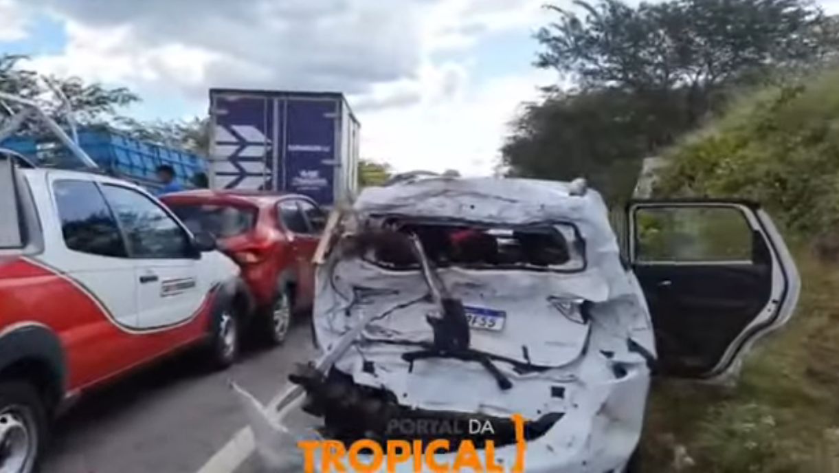 VÍDEO: Acidente na BR-304 deixa quatro pessoas feridas