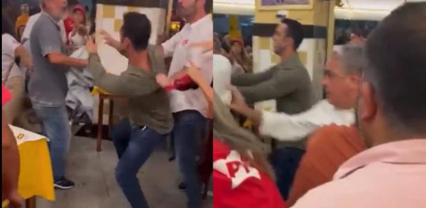 VÍDEO: Candidato do PT ao Senado separa briga entre militantes em bar no Rio; veja