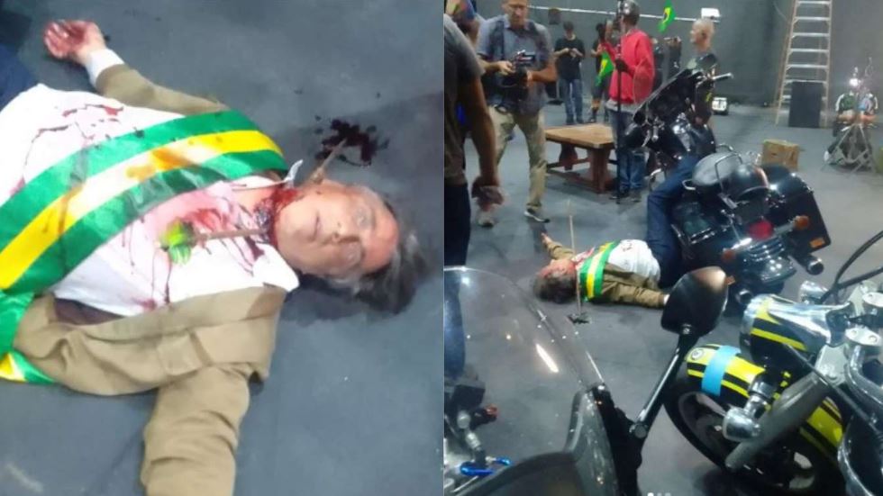 VÍDEO: Bastidores de encenação de atentado contra Bolsonaro repercute na web; ASSISTA