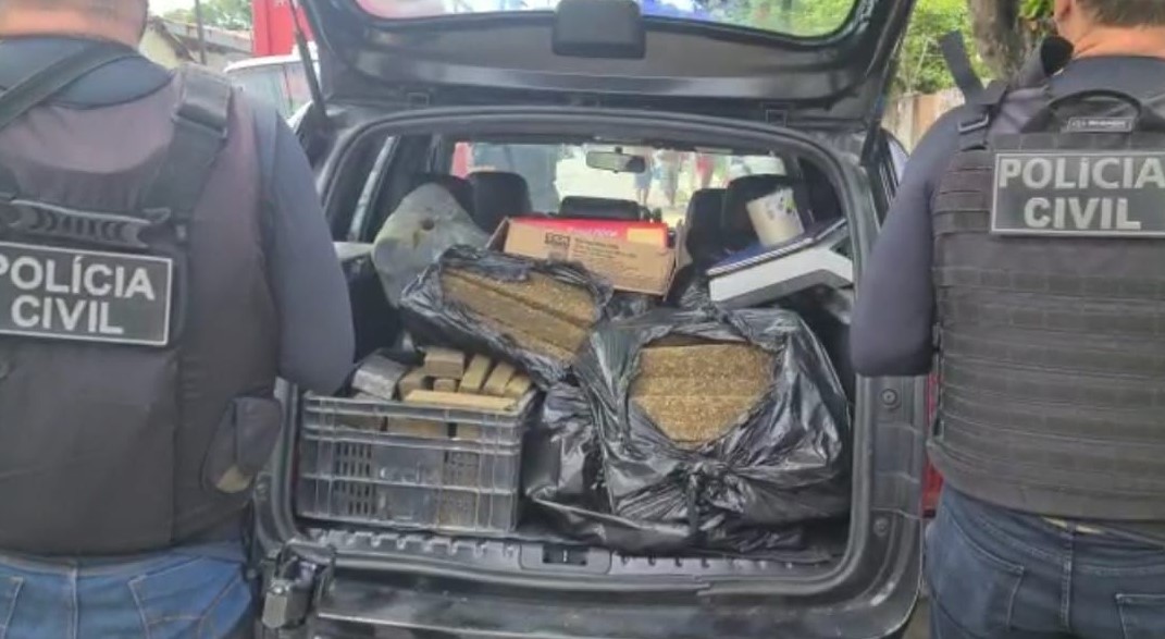 Homem é preso pela Polícia Civil com mais de 150 kg de maconha em Natal