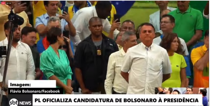 AO VIVO: Bolsonaro discursa em evento que oficializa candidatura à reeleição; ASSISTA
