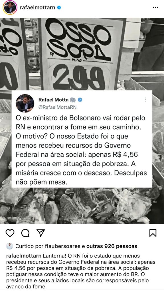 Fábio Faria desmente fake news reproduzida pelo deputado Rafael Motta