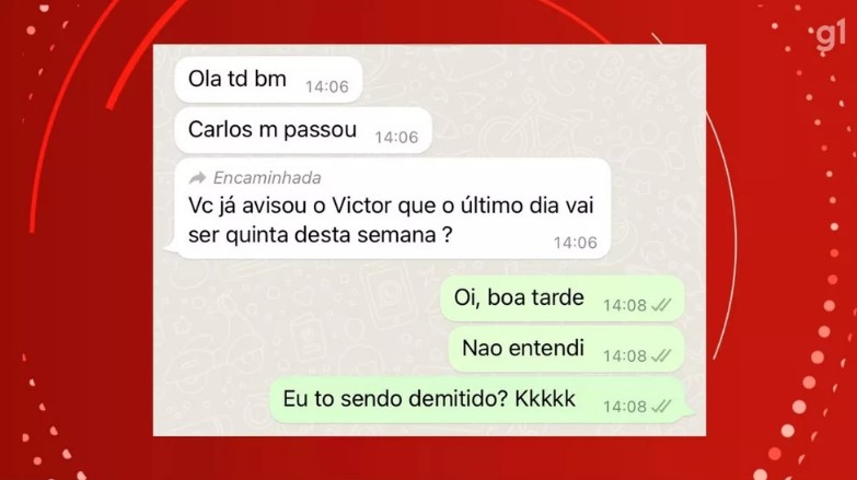 Posso ser demitido pelo WhatsApp, como o médico do RS?