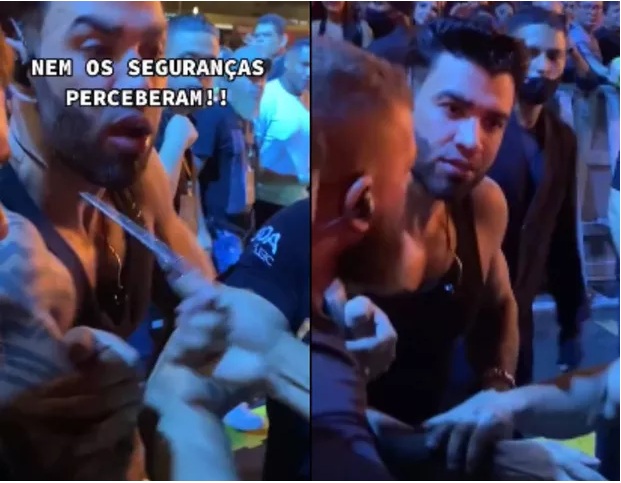 VÍDEO: Fã flagra mulher roubando colar de Gusttavo Lima durante show; ASSISTA