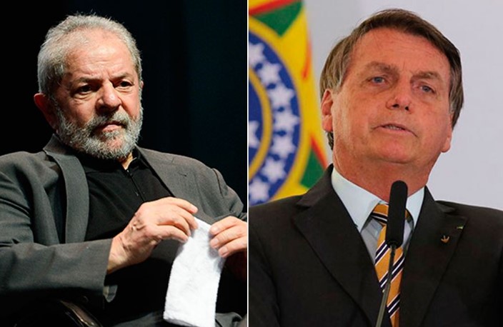 Distância de Lula para Bolsonaro cai em nova pesquisa Genial/Quaest