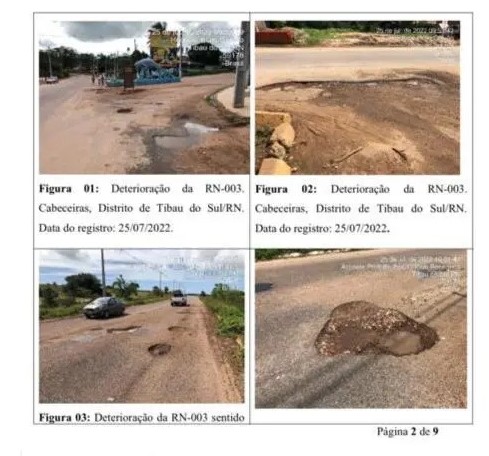 350 buracos: DER promete melhoria na estrada de Pipa 15 dias depois da trégua nas chuvas