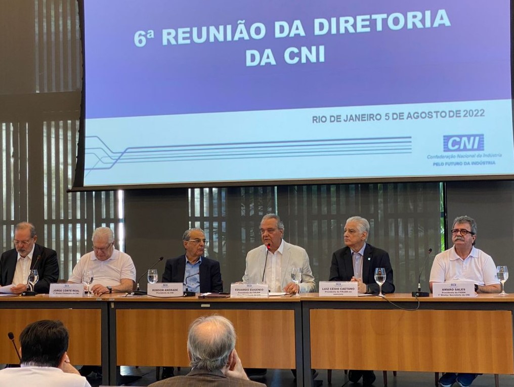 Em reunião da diretoria da CNI, presidente da FIERN destaca criação de Cluster Naval no Rio Grande do Norte