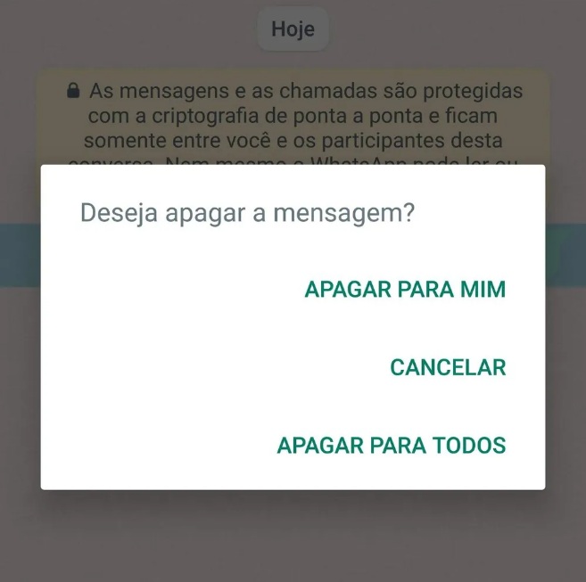 WhatsApp vai permitir apagar mensagens para todos até dois dias depois do envio